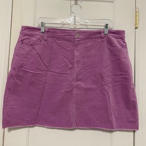 Purple mini skirt